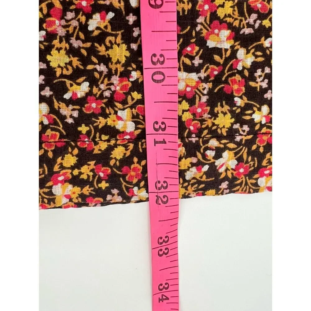 Free People Making‎ Plans Mini Dress floral sz 10